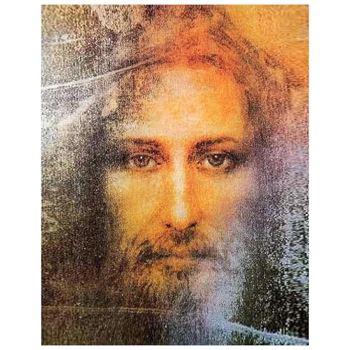 Jesus Portrait Christian Wall Art - 11x14 Religious Artwork - Inspirational Spiritual Home Decor - Catholic Gift for Living Room Office Bedroom - Sacred Traditional Faith Picture - Unframed 11"L x 14"W
