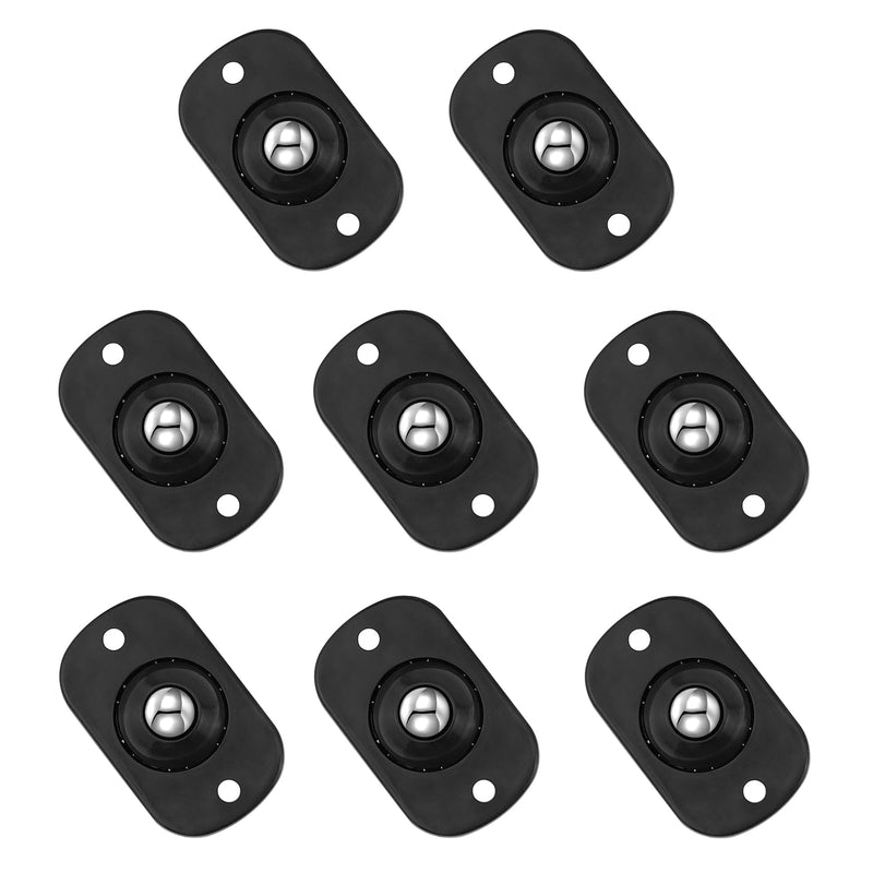 [Australia - AusPower] - Quacc 8 Pack Self Adhesive Caster Wheels Appliance 360° Swivel Glide Smoothly Mini Rollers Coffee Machines Air Fryer Caster Slider for Small Kitchen Appliances, Trash Can, Furniture (Black) 