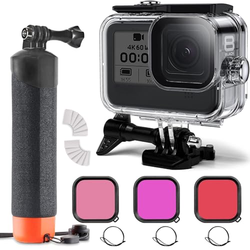 FitStill Waterproof Protective Accessory Kit for Go Pro Hero 8 Black