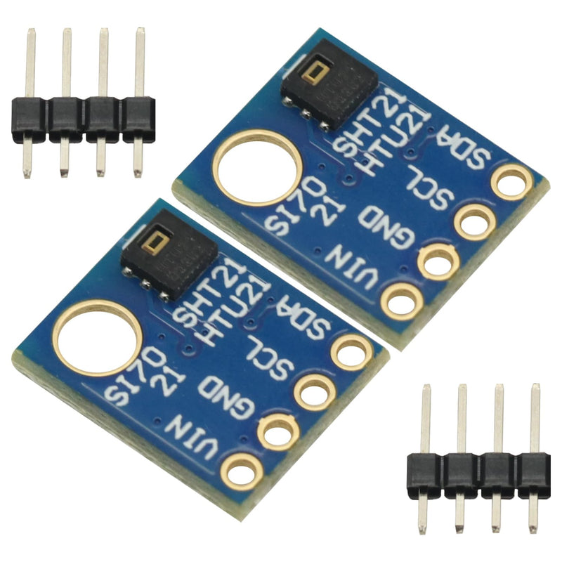 [Australia - AusPower] - 2PCS HTU21 IIC/I2C Digital Temperature Humidity Sensor Breakout Board Module 3V-5V 