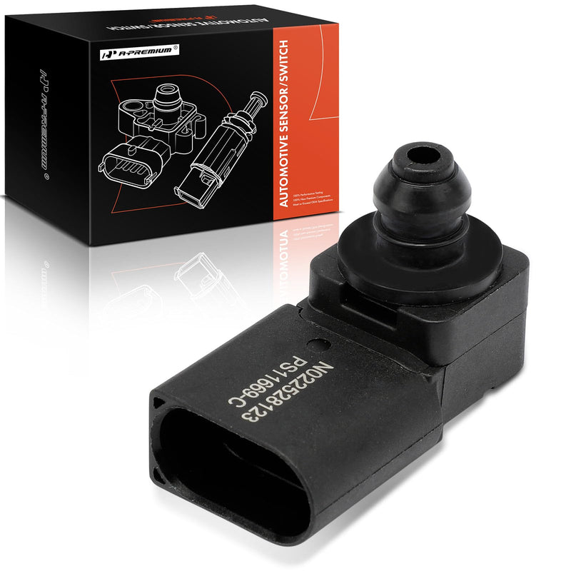 [Australia - AusPower] - A-Premium Manifold Pressure MAP Sensor [3 Pins] Compatible with Volvo XC60 2010-2015, XC90 2007-2014, XC70 2008-2015, S80 2007-2014, V70 2008-2010 & Land Rover LR2 2008-2012 