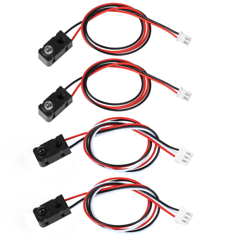 [Australia - AusPower] - 2PCS IR Break Beam Sensor 5MM LEDs Counting Module Split Through-Beam Photoelectric Switch for Apply Relay, K60, PLC, 51 microcontroller, STM32,Cable Length 30cm,Test Distance 1M 2PCS 
