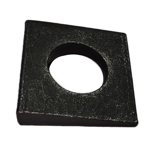 LXLVOUEG 3/4-inch beveled square washers, black oxidized carbon steel, 10-piece set for leveling and shimming