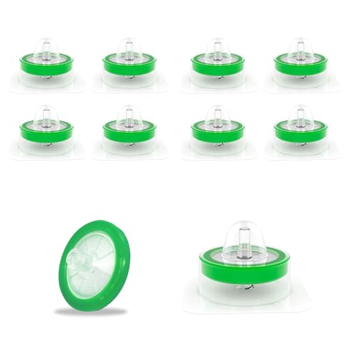 Syringe Filter PES Syringe Filter Hydrophilic Syringe Filter 0.22μm Laboratory Syringe Filter Sterile Syringe Filters 0.22μm 25mm Diameter Female Lure Lock + Male Lure Slip Pack of 20 20 Pcs 25 mm, 0.22 μm
