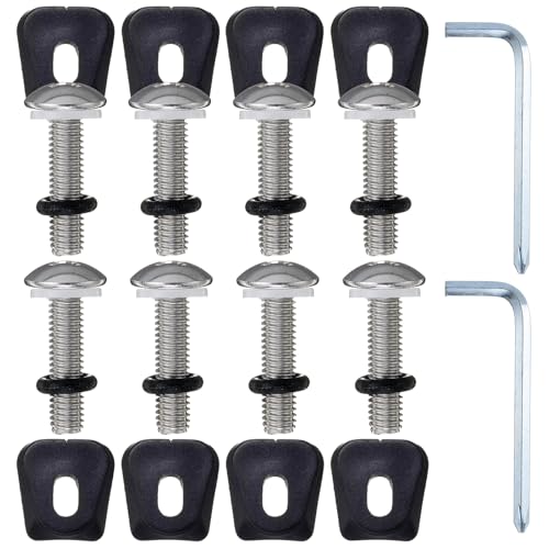 Weysat wakeboard binding thumb screws hardware kit, 2-set metal screws close-up