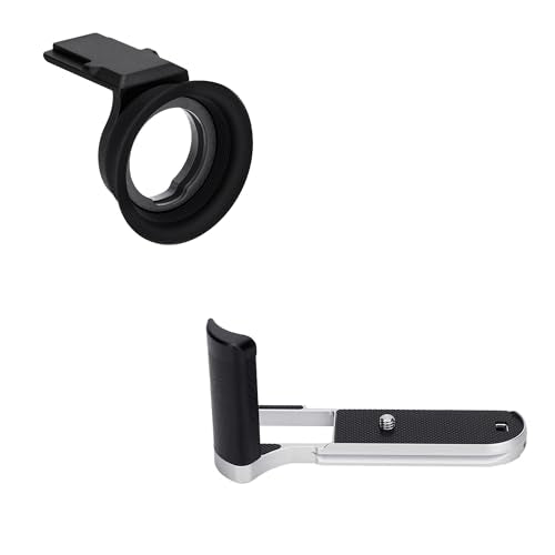 Soft Eyecup Eyepiece & Metal Hand Grip L Bracket for Fuji Fujifilm X-T50 XT50 Camera