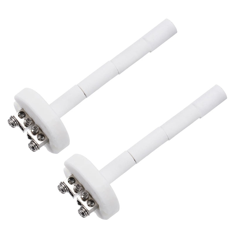 [Australia - AusPower] - MECCANIXITY 2Pcs 4" K Type Ceramic Kiln Furnace Probe Thermocouple Sensor for Muffle Furnace Oven, High Temperature 0 to 1100°C 1.5x100mm 