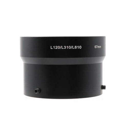 67mm Lens Adapter Tube for Nikon CoolPix L120 L310 L810 – Compatible with UV/CPL/ND Filters and Macro/Telephoto Lenses, Black
