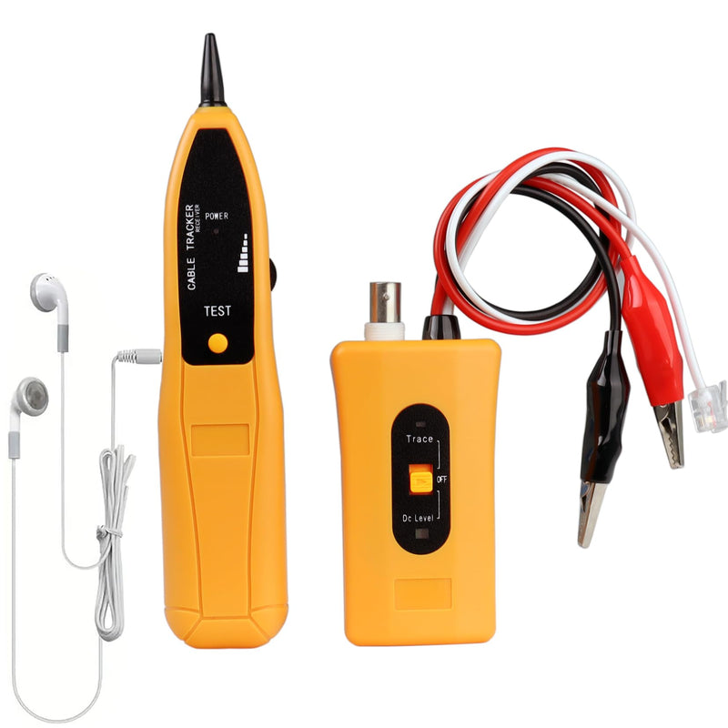 [Australia - AusPower] - Cable Tracker coaxial Wire Tracer Finder Tone Generator and Probe Tools Kit Continuity Tester Detector for Ethernet, Telephone, Speaker, Coax, Video, and Data Cables,RJ11,RJ12 