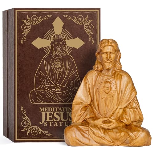 Jesus Christ Statue, Catholic Gifts Women and Men, Meditation Accessories, Christian Decor, Religious Gifts, Small Jesus Figurine, Spiritual and Zen Decor