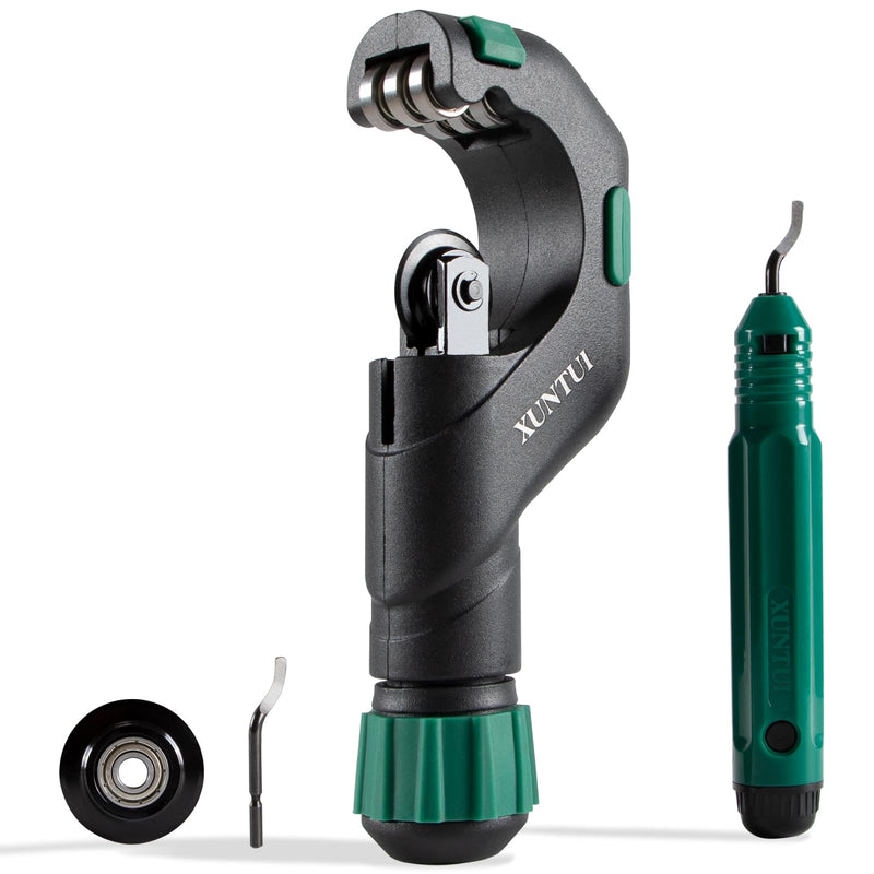 [Australia - AusPower] - Copper Pipe Cutter Tool Set 3/16"-2" Outer Diameter, Tube Cutter for Copper,Brass,Aluminum&Stainless Steel, HVAC Metal Plumbing Tubing cutter Tool with Deburring Tools&Extra Blades(XT600616) 650 SKD11 2 IN 1 