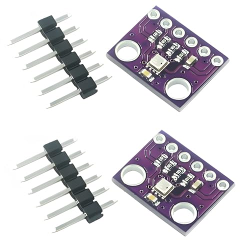 2pcs GY-BME280-3.3 High-Precision 3-in-1 Environmental Sensor Module - Temperature, Humidity & Atmospheric Pressure with I2C/SPI for Arduino