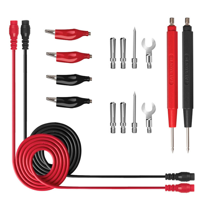 [Australia - AusPower] - 1000V 20A Multimeter Test Leads Probes Banana Plug, 2set Digital Multimeter Probes Electrical Test Probe and 1set Alligator Clips (16) 
