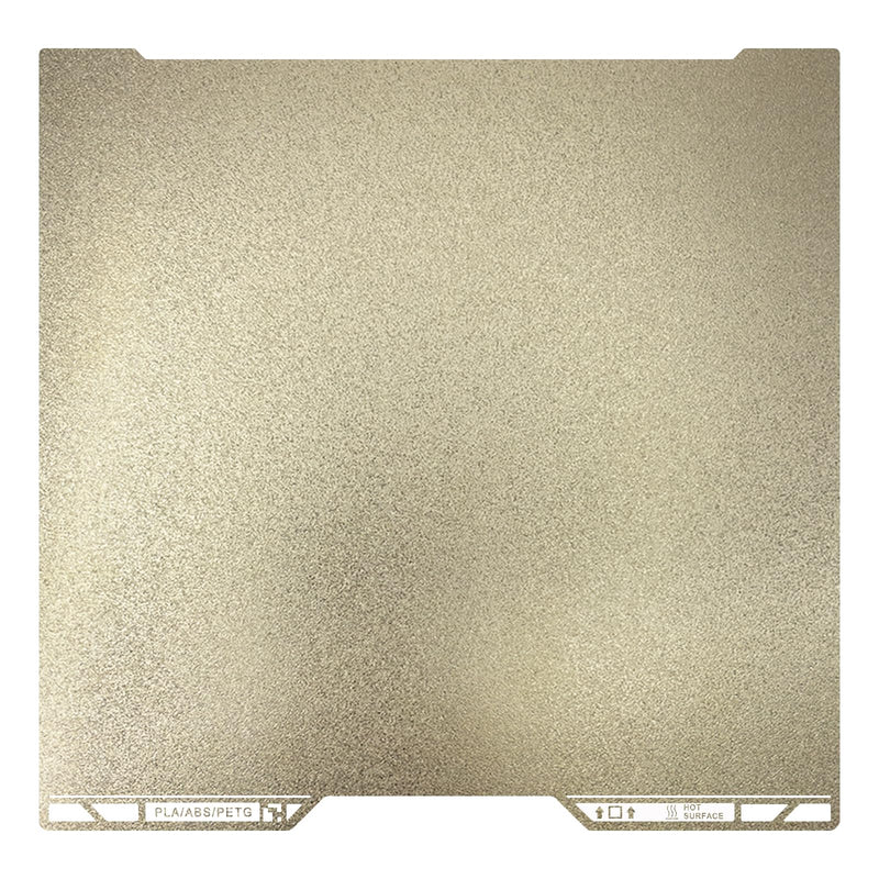 [Australia - AusPower] - 355x346mm Gold PEI Double Side Build Plate for Bambu Lab H2S/H2D, 3D Printer Parts Textured PEI Spring Steel Plate Print Bed for Bambulab H2D 3D Printers 355x346mm 