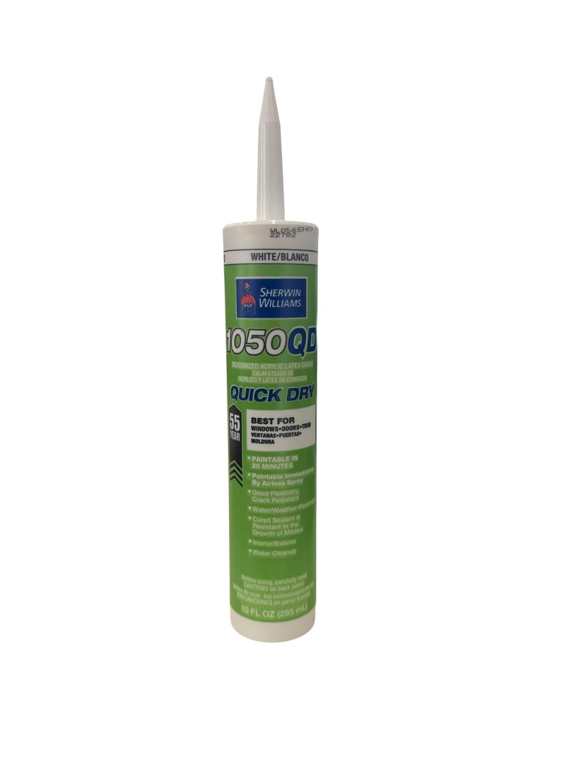 [Australia - AusPower] - Sherwin Williams 1050QD Siliconized Acrylic Latex Caulk 10.1oz White Quick Dry 