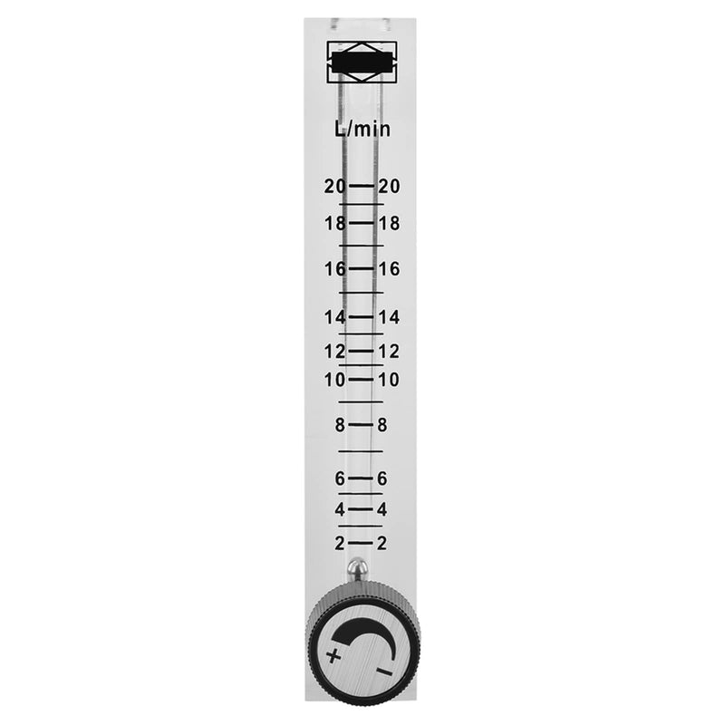 [Australia - AusPower] - 2-20 LPM air flowmeter, Gas flowmeter, with Control Valve, 8 mm Hose Barb, for Measuring Controlling Gas, Oxygen, Air 