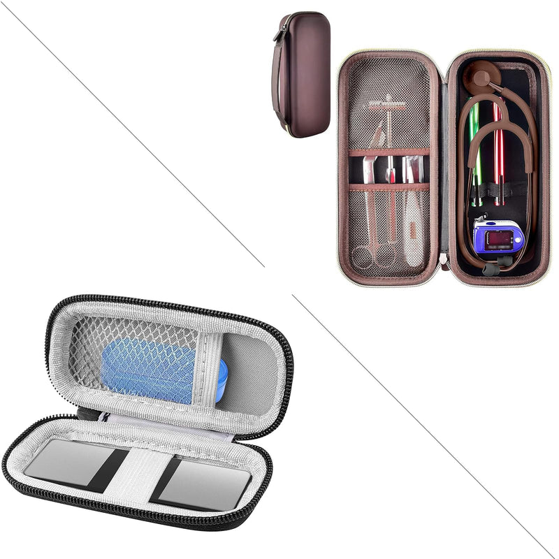 [Australia - AusPower] - Heart Monitor Case Compatible with AliveCor Kardia Mobile ECG Bundle with Stethoscope Case Compatible with 3M Littmann Classic III Monitoring 