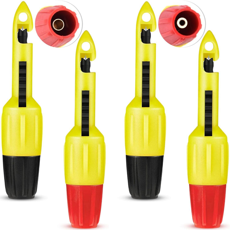 [Australia - AusPower] - 4pcs Wire Piercing Probe, Insulation Piercing Clip Set Wire Piercing Tool for Multimeter Voltage Voltmeter Thermometer Testing (2mm, 4mm) 