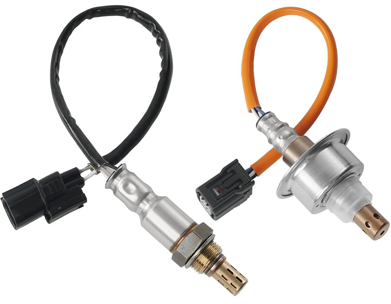 2Pcs Oxygen Sensor Upstream Downstream O2 Sensor Compatible with 2007-2011 Honda Civic DX EX LX 1.8L L4 Replace 234-9124, 234-4350, 36531-RNA-J01, 36532-RNA-A01 2007-2011 Civic 1.8L