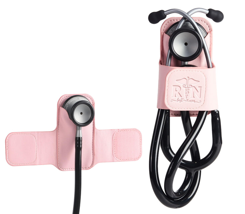 [Australia - AusPower] - RN Gifts for Women/Men, PU Leather Stethoscope Hip Holder Lightweight Portable Holster Clip for Nurse Appreciation Week, Birthday, Christmas, Fits Most Stethoscope - Pur 01-Best-Purple 