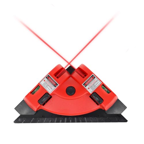 Square Laser Level Right Angle for Flooring & Tile Installation Red