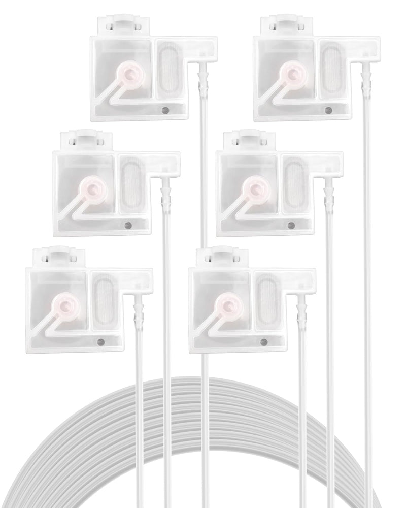Ink Tube and Ink Damper Set Fit for E-pson L1800 R1390, Ink Damper Dumper with Ink Pipeline