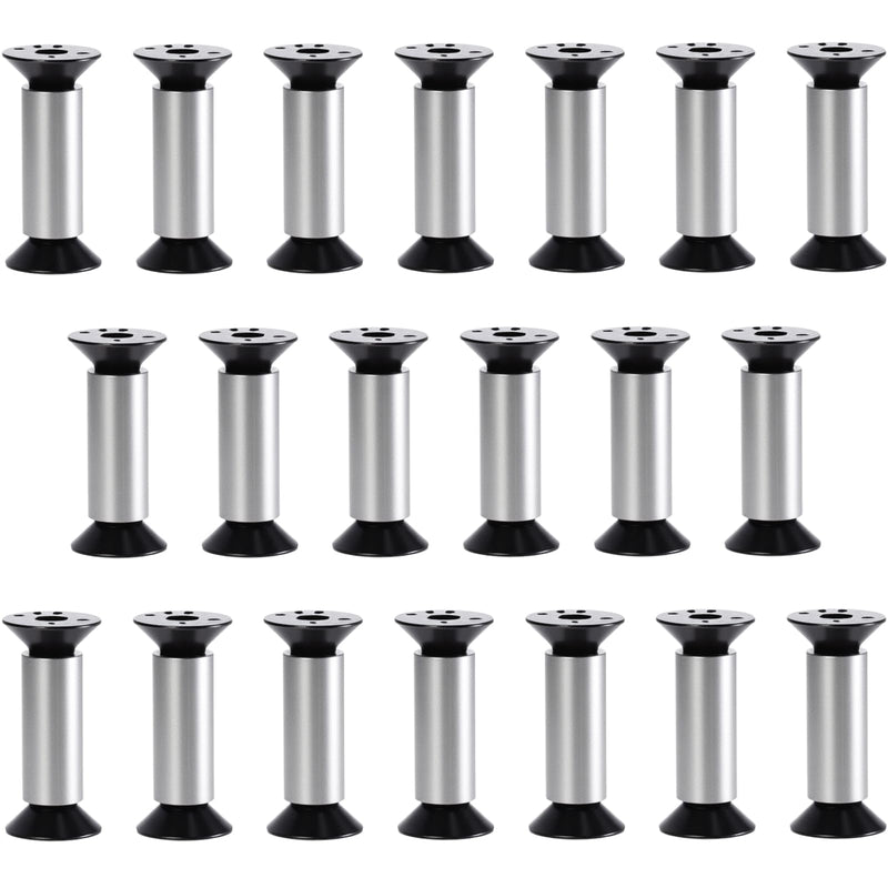 [Australia - AusPower] - 20-Pack M4 Hex Flat Head Knife Screws & Rivets - 5mm Alloy Steel Fasteners Compatible with Blade Repair 