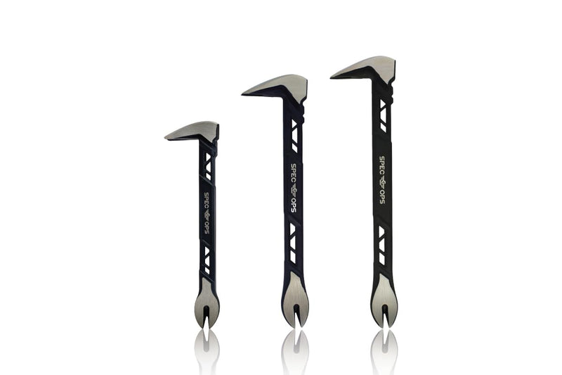 Spec Ops Tools Nail Puller Cats Paw Pry Bar for Prying, Demolition & Nail Pulling, High-Carbon Steel, 8, 10 & 11 Inch Combo Pack