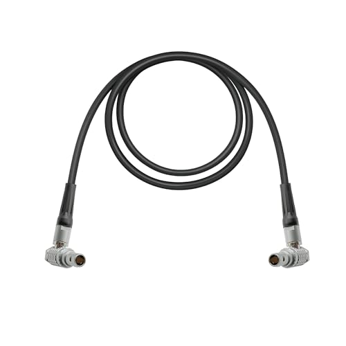 Lemo-Compatible 0B 2 Pin Male to Male Right Angle Power Cable Suitable for Teradek Bond ARRI Alexa, Z CAM E2, DJI RS2/RS3, Tilta Float Gimbal, SmallHD, Vaxis, Blackmagic, 39”