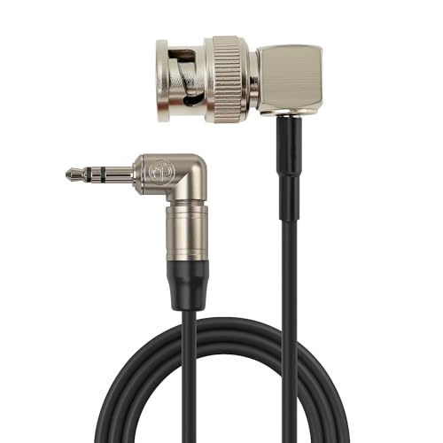 Tentacle 3.5mm TRS to BNC Timecode Cable Compatible with Canon EOS C300/C500, Sony FX6/FX9/F55, Zoom F4/F8/F8n, ARRI Amira, Mixers & Cameras, 50cm