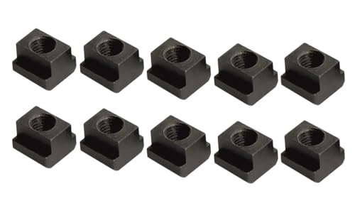 HHIP 10-piece M10 x 1.50 T-nut set, threaded metal nuts for T-slots