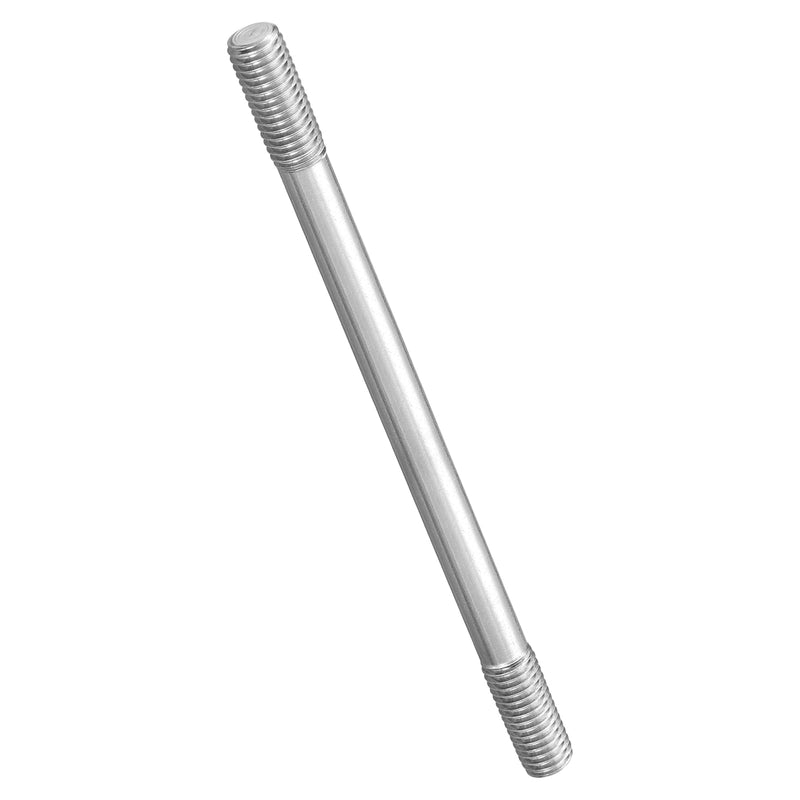 [Australia - AusPower] - METALLIXITY Double End Threaded Stud Screw(M10 x 200mm) 2Pcs, Equal Thread Length Rods & Studs 304 Stainless Steel - for House Maintenance Craft Loom, Silver Tone M10 x 200mm 2 