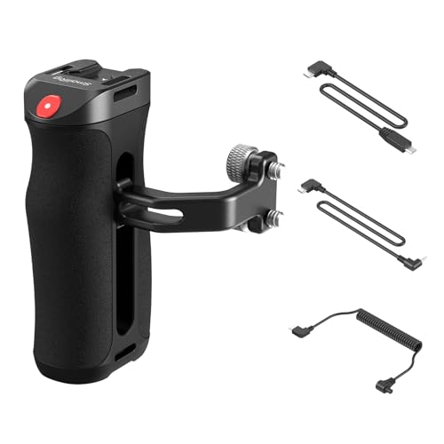 SmallRig Threaded Side Handle with Record Start/Stop Trigger, 3 Cables