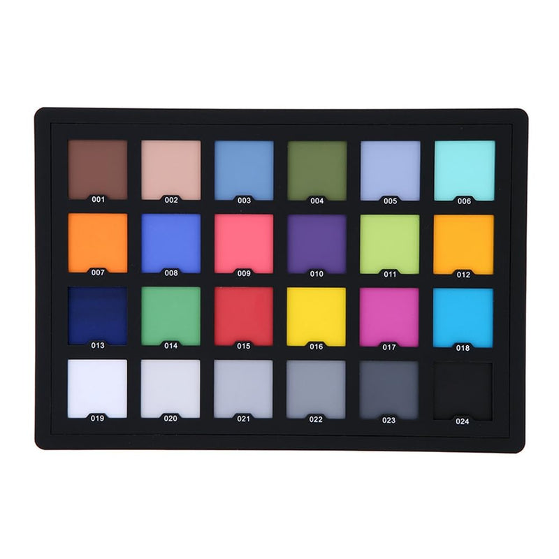 Color test card for superior digital color correction for color balance in photo.