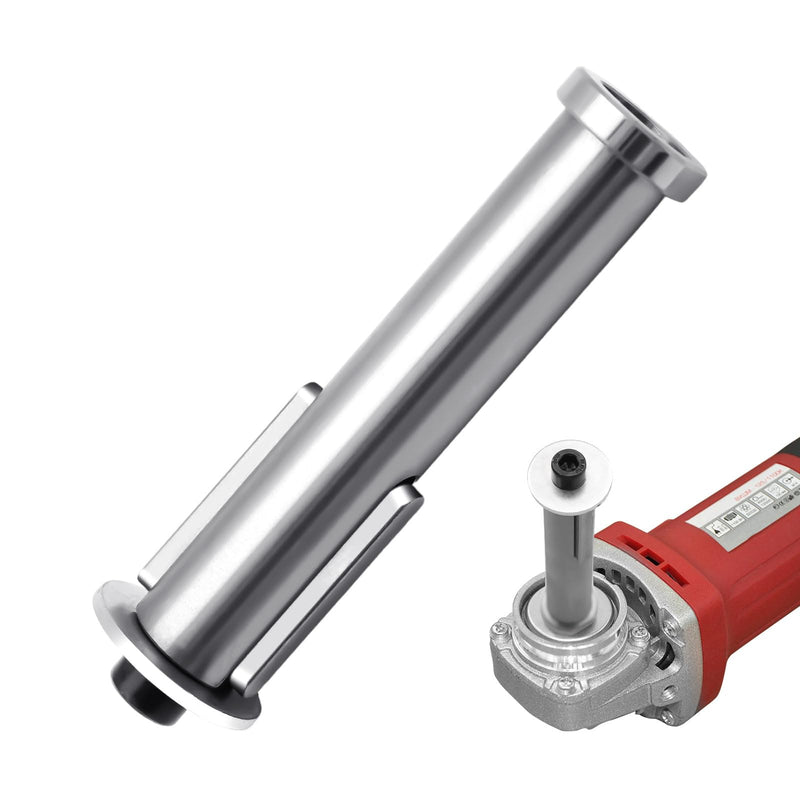 Silver Versatile Satin Roller M14 Thread Mandrel Satin Attachment Extension Adapter Mounting Mandrel M14 Thread Satin Machine Mandrel for Angle Grinder Roller Grinding Machine