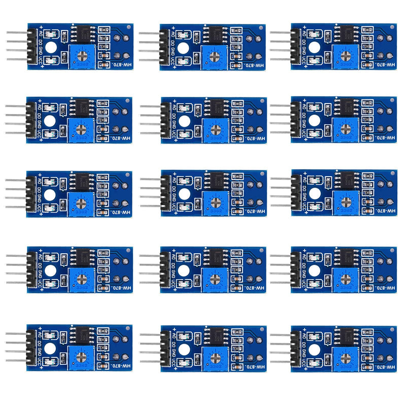 [Australia - AusPower] - 15pcs TCRT5000 Infrared Reflective Sensor Module IR Photoelectric Switch for Arduino STM32 Smart Car Robot 