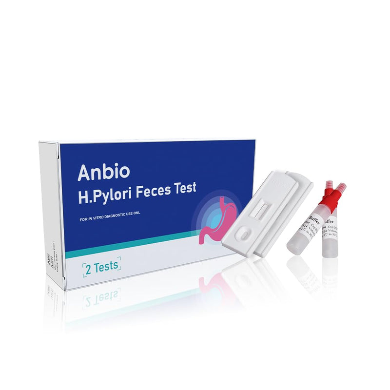 [Australia - AusPower] - Helicobacter Pylori Stool 2 Test Kits, H Pylori Test Kit 10-15 Minutes of Quick Home Testing, Fast & Highly Accurate, Easy to use & Read H-Pylori Test Kit 