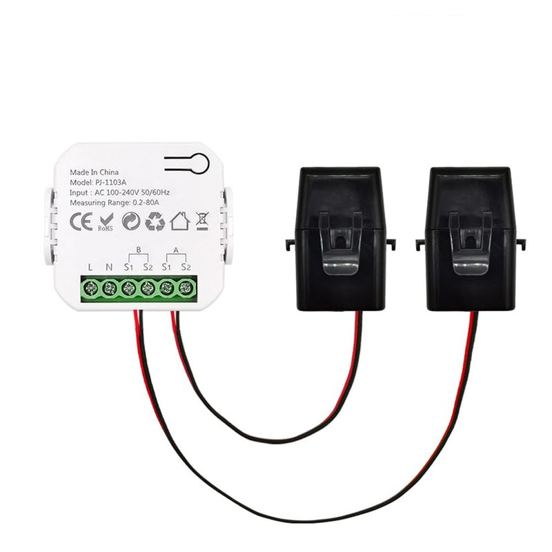 [Australia - AusPower] - Walfront Smart WiFi Energy Meter Real Time Monitoring Tuya APP for Home and Industrial Applications (with 2CT) 