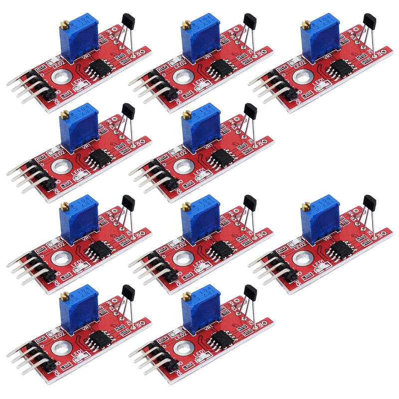 [Australia - AusPower] - 10X Linear Magnetic Hall Effect Sensor Module KY-024 Compatible with Android Compatible with Raspberry Pi ESP8266 Microcontrollers 