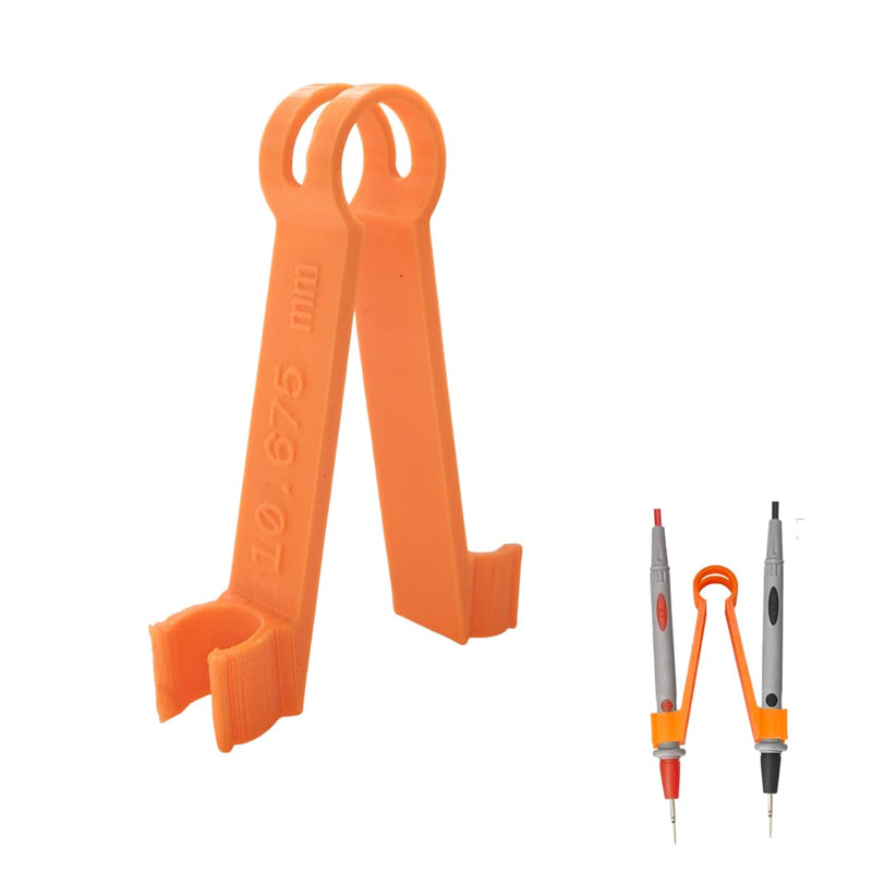 [Australia - AusPower] - Multimeter Probe Tweezers, Multimeter Test Probes Holder, Orange, M 