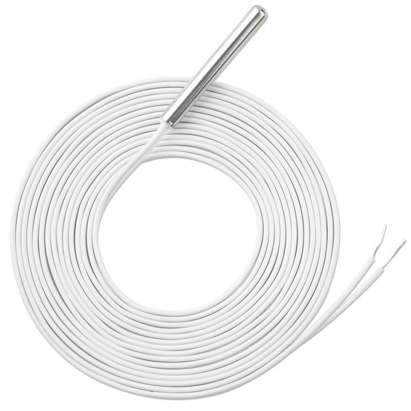 [Australia - AusPower] - 079 Slab Sensor Fits for Floor Temperature Sensing in Floor Heating Applications, Thin Casing Allows for Retrofit Installation Between Tile Spaces, 1 Pack 