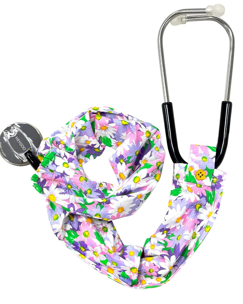 [Australia - AusPower] - Floral Stethoscope Cover, Stethoscope Protective Decor Cover for Doctor Nurse 