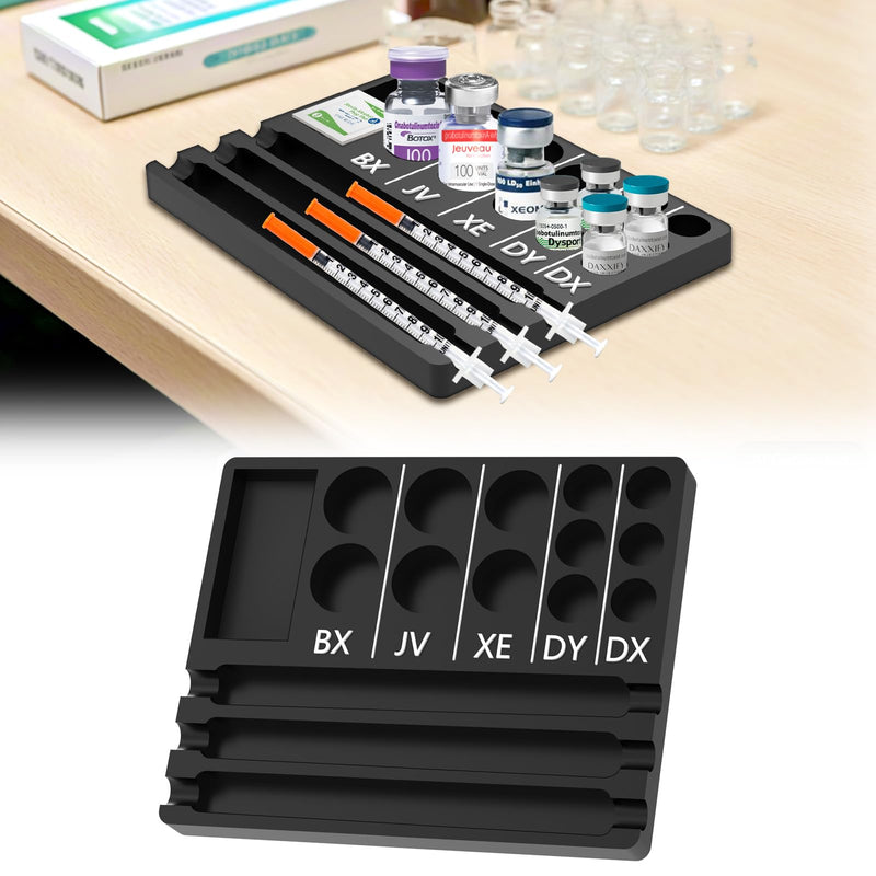 [Australia - AusPower] - Aesthetic Practitioner Vial Holder Syring Tray, Spill-Resistant Vial Holder & Injector Storage Tray Organizer for Aesthetic Practitioner, Ideal Gift for Aestheticians Nurses NPS & PAs 