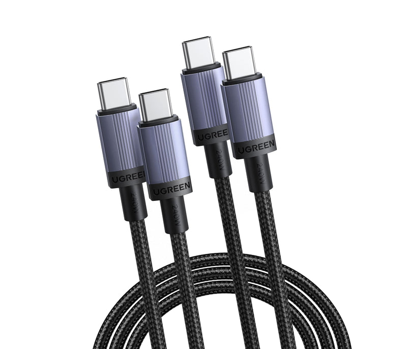 UGREEN USB C Cable 240 W Charging Cable USB-C PD 3.1 Fast Charging Cable | PPS USB C to USB C Cable for iPhone 17/Air/16 Series, MacBook Pro/Air, iPad Pro, Galaxy S26, Steam Deck etc. (2 m, 2 pieces) 2 m