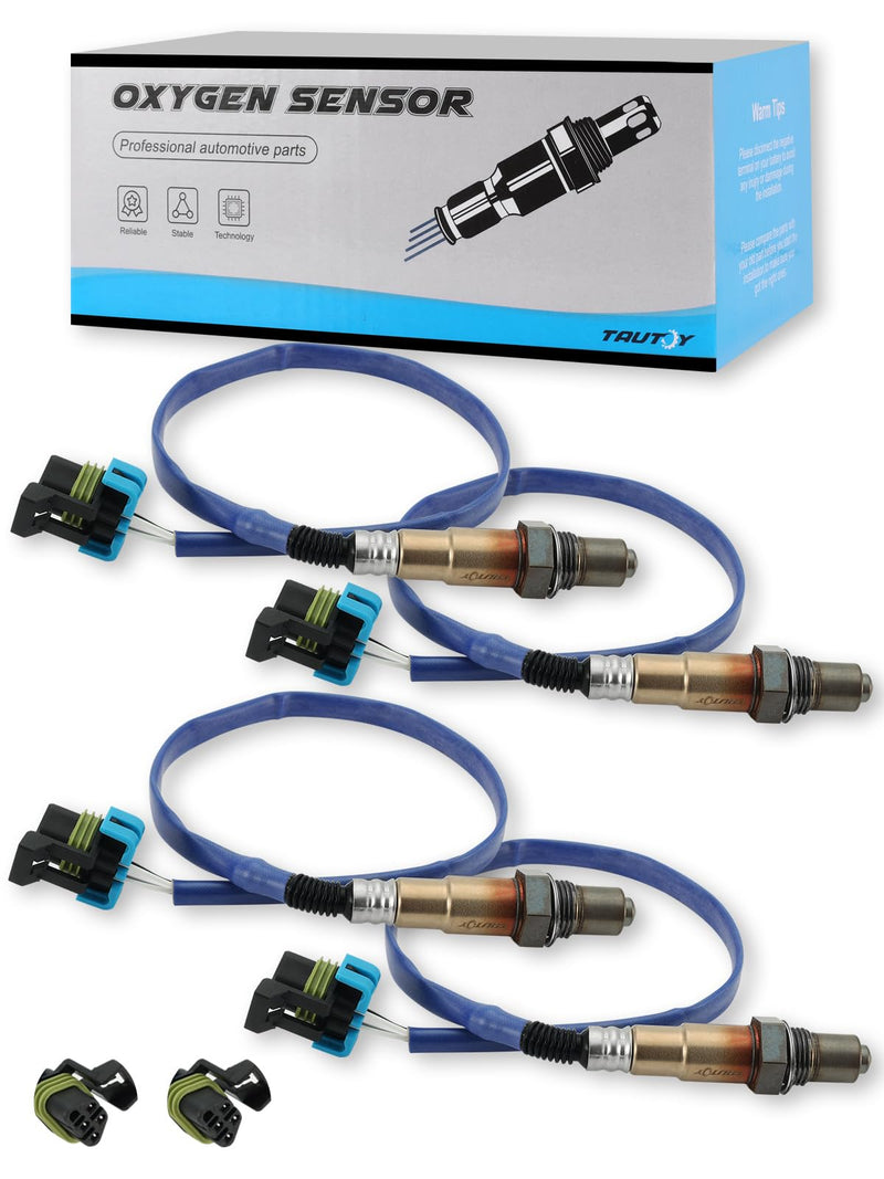 [Australia - AusPower] - TAUTOY 4PCS 250-24649 234-4815 O2 Oxygen Sensor Upstream Downstream (3.0L 3.6L) for Chevy Equinox Impala Traverse Captiva Sport,for GMC Acadia Terrain,for Cadillac SRX,for Buick Allure Enclave 