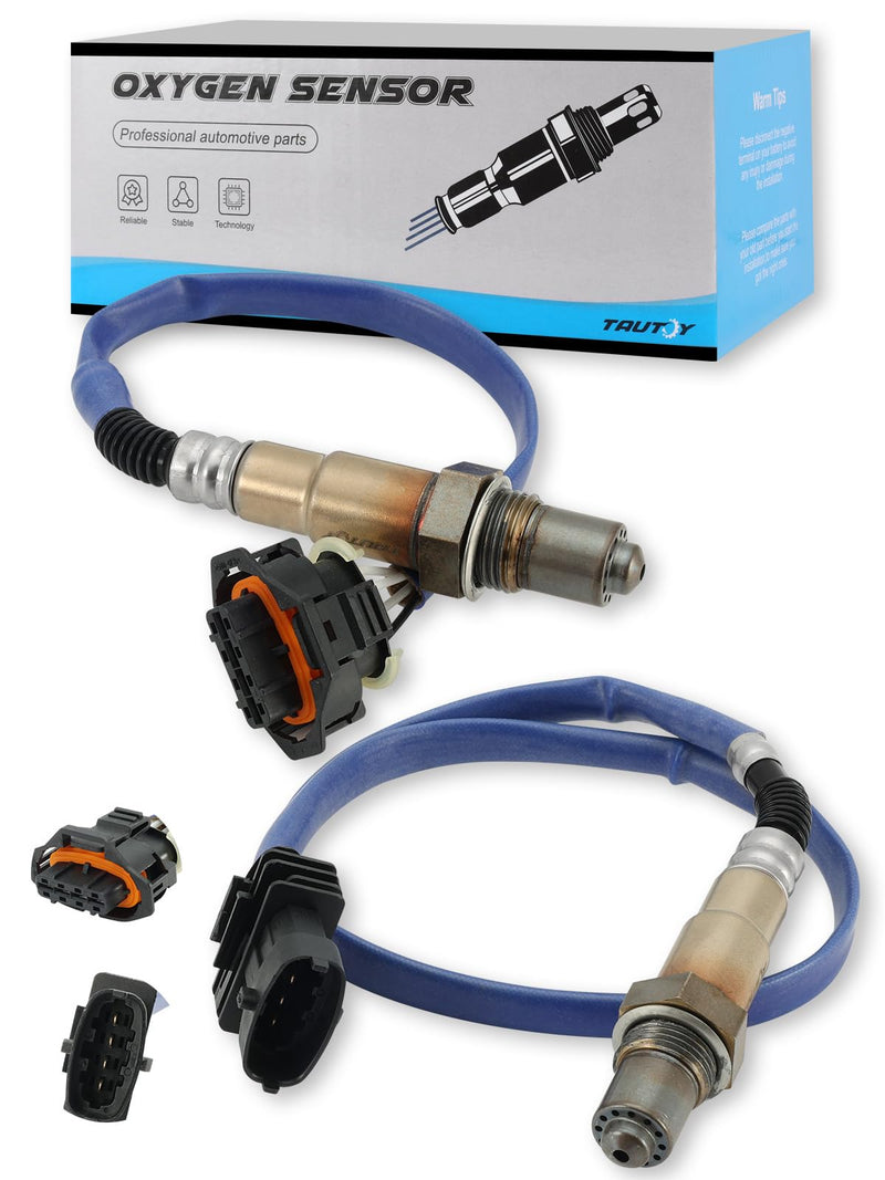 TAUTOY 2PCS 234-4529 234-4528 O2 Oxygen Sensor Upstream and Downstream (1.4L L4) for Chevy Cruze 2011-2015, Sonic 2012-2020, Trax 2013-2021, for Buick Encore 2013-2021