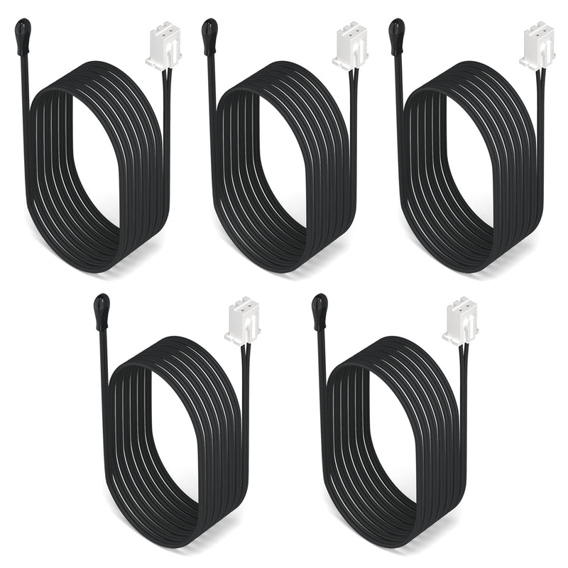 [Australia - AusPower] - DROK 10K Temperature Sensor Probe 5pcs, 1 Meter Waterproof Epoxy Resin NTC Temp Sensor Probe for Various Water Dispensers, Air Conditioners, Refrigerators, Freezers, Water Heaters, Dishwashers 5 