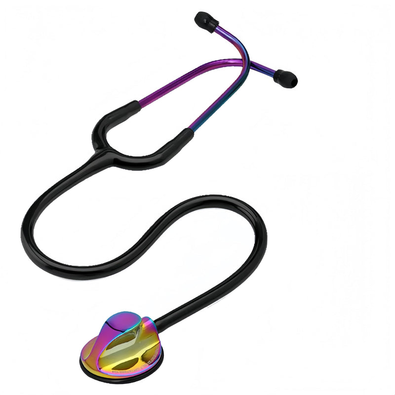 [Australia - AusPower] - MaiWieel-Master Stethoscope Single Head Stethoscope,Tunable Diaphragm,Estetoscopio for Nurses, Doctors, Paramedics, Students,Home Medical,Rainbow Chestpiece (Rainbow) Rainbow 