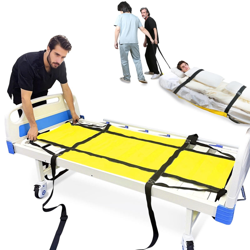 [Australia - AusPower] - Emergency Evacuation Sheet for Bedridden Patient be Evacuated in Emergency with Safety Buckle Belts 