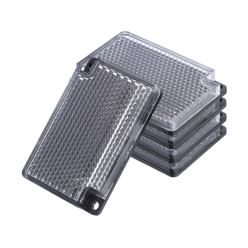 Pack of 5 Square Reflectors for Photoelectric Sensor Sensors Retroreflective Grid to Improve Visibility Outdoors 6.00X4.00X0.70CM